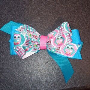 Handmade Owl Bow